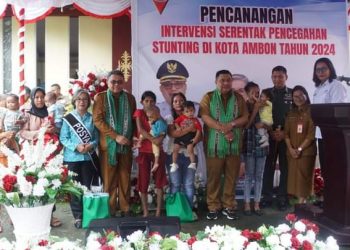 PJ Walikota Ambon Canangkan Intervensi Cegah Stunting Tahun 2024