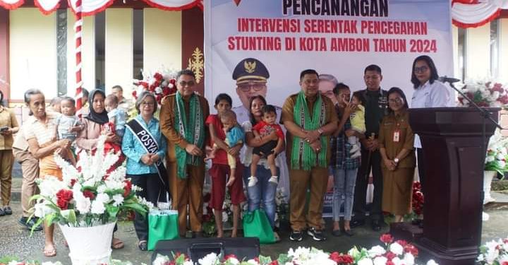 PJ Walikota Ambon Canangkan Intervensi Cegah Stunting Tahun 2024