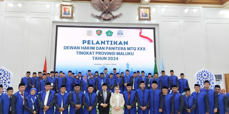 PJ Gubernur Lantik Dewan Hakim dan Panitera Jelang MTQ XXX Provinsi Maluku 