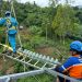 Tim UP3B Maluku Lakukan Pemeliharaan Isolator Pada Tower 15 Line 2 Jurusan Passo-Wayame