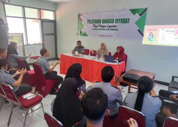 Lapas Ambon gelar Pelatihan Bahasa Isyarat Bagi Seluruh Petugas Layanan dan P2U