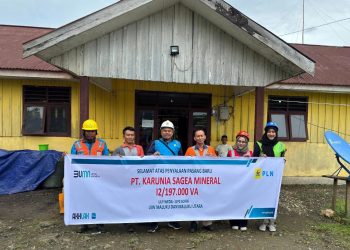 PLN UP3 Sofifi Lakukan Penyambungan Daya 197.000 Pada PT Karunia Sagea Mineral