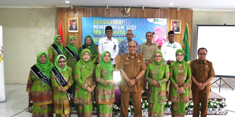 PJ Sekda Maluku Buka Sosialisasi dan Edukasi Gizi Untuk Para Ibu dan Balita Laskar Muslihat NU