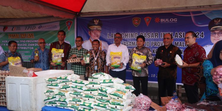 Kendalikan Inflasi, Pemprov Maluku Launching Pasar Inflasi di Dua Lokasi