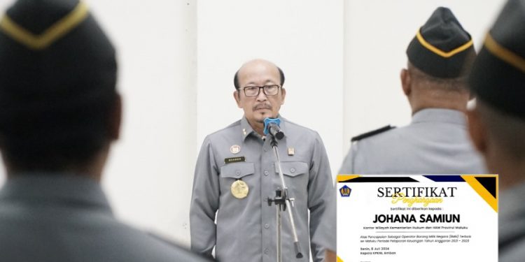 Kemenkumham Raih penghargaan Operator Terbaik se-Maluku