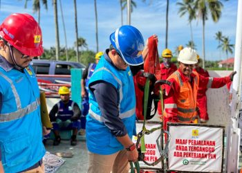 PLN UP3 Tobelo Gelar Peralatan dan APD Mitra Kerja KHS Distribusi