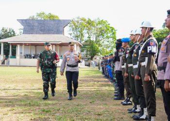 Perkuat Pengamanan Pilkada Serentak, Pangdam Pattimura Serahkan 645 Personil BKO Ke Kapolda Malut