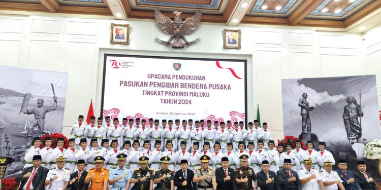 54 Paskibraka Provinsi Maluku Tahun 2024 Resmi Dikukuhkan