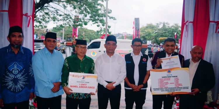 Pemkot Ambon Terima Bantuan Logistik dan Peralatan Tanggap Darurat dari BNPB