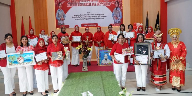 Dharma Wanita Pengayoman Kemenkumham Maluku se-Maluku Gelar Lomba Vokal Grup dan Fashion Show