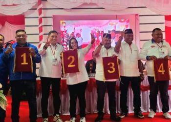 KPU Tetapkan Nomor Urut Paslon Walikota dan Wawali Pada Pilkada Kota Ambon