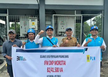 PLN UP3 Tobelo Hadirkan Listrik 41,5KVA bagi Pelanggan IFF DKP Morotai