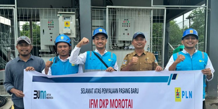 PLN UP3 Tobelo Hadirkan Listrik 41,5KVA bagi Pelanggan IFF DKP Morotai