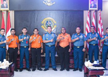 Kabasarnas Ambon Lakukan Kunker di Danlantamal IX, Ini Yang Dibahas Dalam Pertemuan