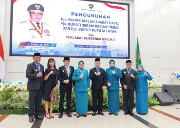 PJ Gubernur Maluku Kukuhkan Pjs Bupati MBD, SBT dan Bursel