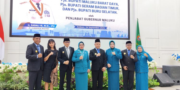 PJ Gubernur Maluku Kukuhkan Pjs Bupati MBD, SBT dan Bursel