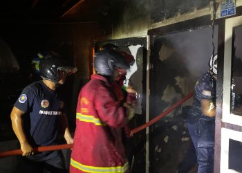 Rumah Milik Keluarga Marten Keiluhu Ludes Terbakar