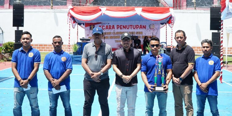 Kakanwil Kumham Maluku Tutup Rangkaian Kegiatan Porseni WBP