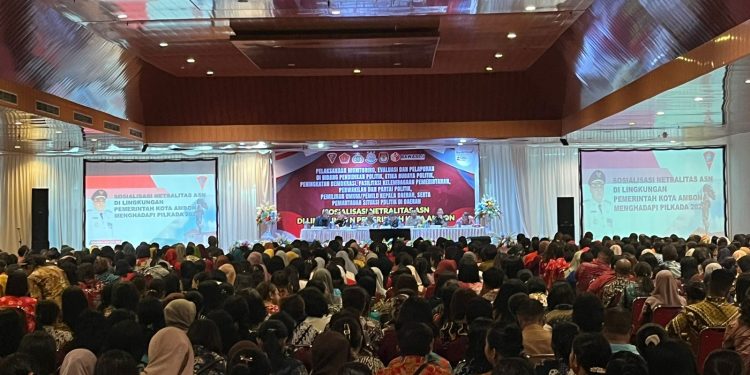 PJ Walikota Ambon Ingatkan ASN Tidak Fasilitasi Penyelenggaraan Kampanye Paslon Kepala Daerah