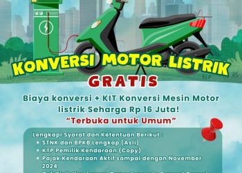 PLN UIW MMU Ajak Sepeda Motor BBM Untuk Konversi ke Listrik Gratis