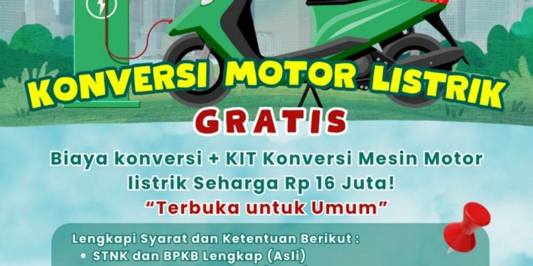 PLN UIW MMU Ajak Sepeda Motor BBM Untuk Konversi ke Listrik Gratis