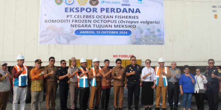 Maluku Ekspor 15,83 Ton Frozen Octopus ke Meksiko
