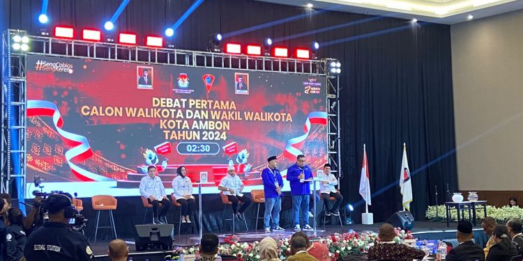 KPU Gelar Debat Perdana Calon Walikota dan Wawali Ambon Tahun 2024