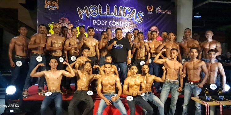 Puluhan Binaragawan Ikut Mollucas Body Contest Piala Ketum KONI Ambon