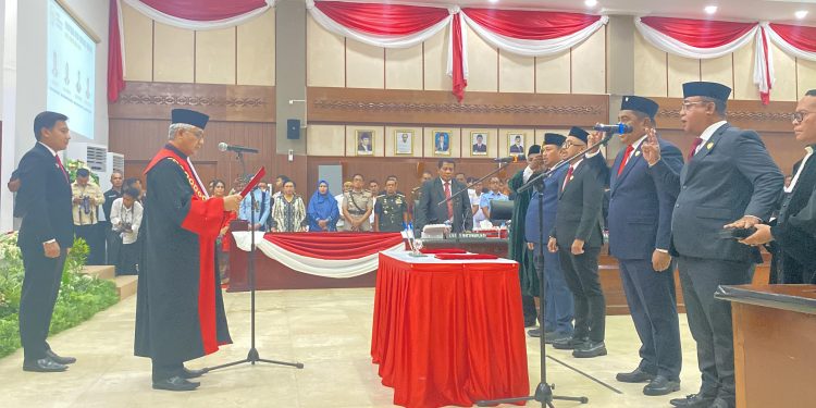 Empat Pimpinan Lembaga DPRD Provinsi Maluku Periode 2024-2029 Dilantik