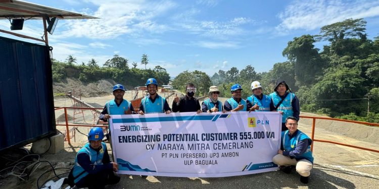PLN UIW MMU Sambungkan Listrik 555.000 VA bagi Pelanggan CV Naraya Mitra Cemerlang