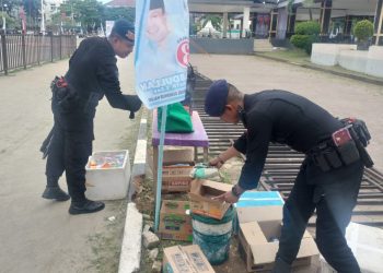 Brimob Polda Maluku Sterilkan Lokasi Kampanye Akbar di Lapangan Merdeka Ambon