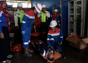 Pertamina Patra Niaga Regional Papua Maluku Gelar Latihan Simulasi OKD Level 1
