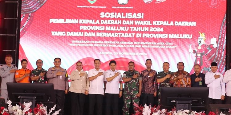 Pemprov Maluku Gandeng KPU Gelar Sosialisasi Pilkada Serentak Damai dan Bermartabat
