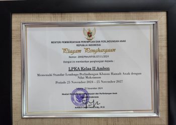 LPKA Ambon Torehkan Prestasi Gemilang dari Kementerian PPPA