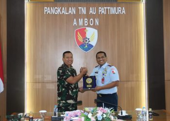 Perkuat Sinergitas, Dahlantamal IX Ambon Gelad Silahturahmi ke Mako Lanud Pattimura