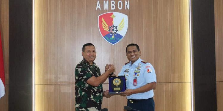 Perkuat Sinergitas, Dahlantamal IX Ambon Gelad Silahturahmi ke Mako Lanud Pattimura