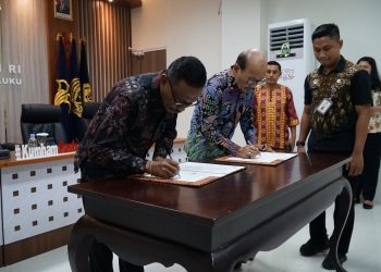 Kemenkumham Maluku dan LPPM Unpatti Tandatangani PKS Peningkatan SDM