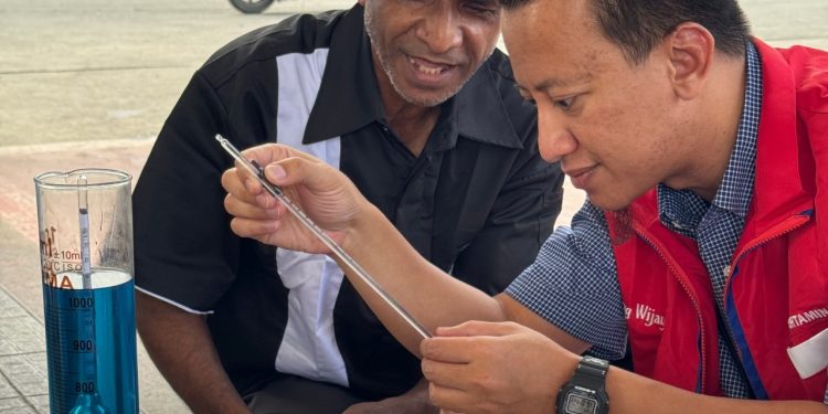 Sambut Nataru 2024, Pertamina Patra Niaga Regional Papua Maluku Sidak SPBU dan SPBE Kota Jayapura