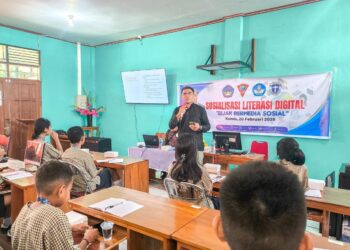 Pemkot Ambon Gelar Sosialisasi Literasi Digital di Sekolah Bersama Fisip Unpatti dan GMKI