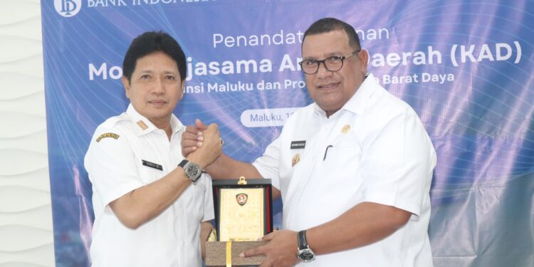 Kunker di Maluku, Pemprov dan Pemprov Papua Barat Daya Tandatangani Nota Kesepakatan Pembangunan Daerah