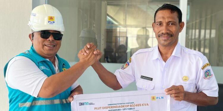 Dukung Laju Pertumbuhan Industri, PLN UP3 Tobelo Berhasil Pasang Baru Daya 485 kVA PLUT Disperindagkop