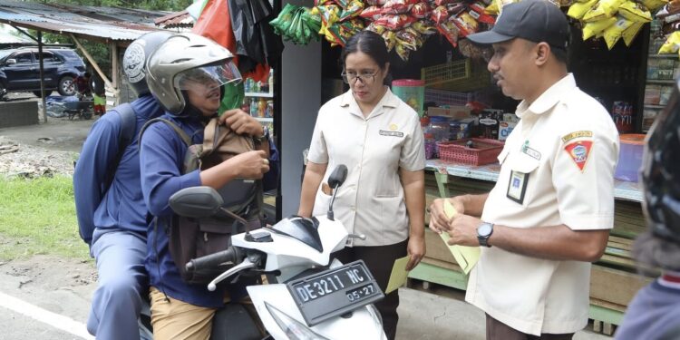 Perdana, Pemkot Ambon Gelar Sweeping Pajak Kendaraan Bermotor
