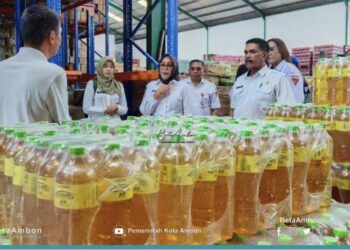 Wawali Ambon Lakukan Sidak di Distributor Pangan