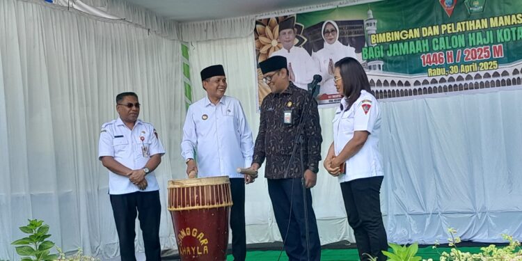 321 Calon Jamaah Haji Kota Ambon Diberikan Bimbingan dan Pelatihan Manasik
