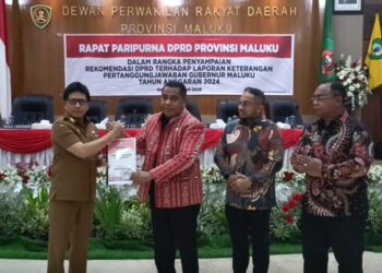 DPRD Maluku Gelar Rapat Paripurna Penyampaian Rekomendasi Terhadap LKPJ 2024