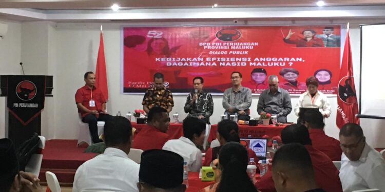 DPD PDIP Maluku Gelar Dialog Publik Bahas Efisiensi Anggaran: “Jangan Sampai Daerah Jadi Korban”
