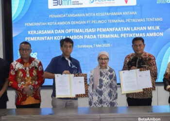 Pemkot Ambon dan PT Pelindo Surabaya Teken MoU, Perkuat Distribusi Logistik di Kawasan Timur