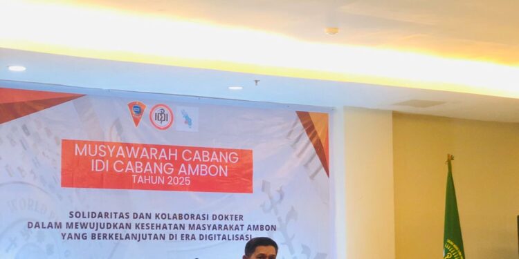 IDI Kota Ambon Gelar Musyawarah Tahun 2025, Walikota Ajak Dokter Bangun Solidaritas dan Kolaborasi