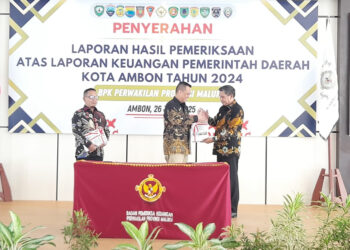 Pemkot Ambon Naik Kelas, Raih Opini Wajar Dengan Pengecualian dari BPK