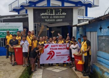 Polsek Nusaniwe Gelar Bakti Religi di Empat Rumah Ibadah Jelang Hari Bhayangkara ke-79